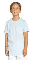 Boys Crew Neck Blank T-Shirt with Pocket