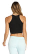 Women's Fitted High Neck Cropped Top