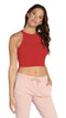 Women's Fitted High Neck Cropped Top